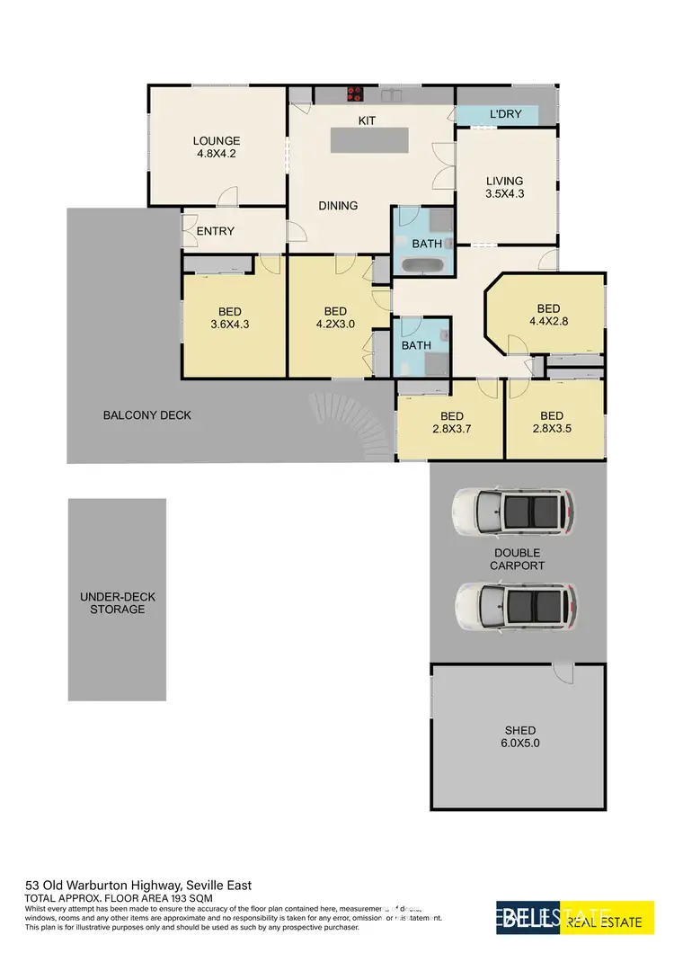 Floorplan of Homely house listing, 53 Old Warburton Highway, Seville East VIC 3139