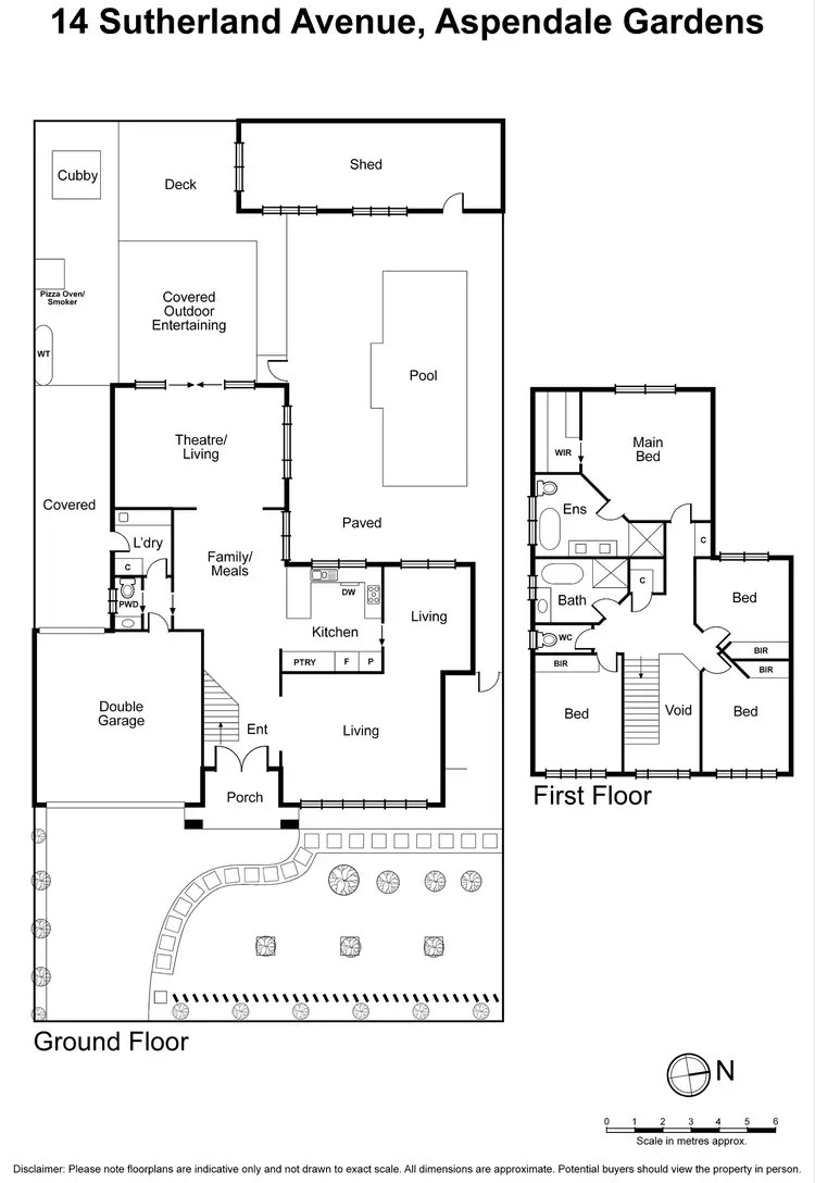 Floorplan of Homely house listing, 14 Sutherland Avenue, Aspendale Gardens VIC 3195