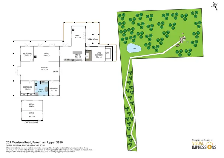 Floorplan of Homely house listing, 205 Morrison Road, Pakenham Upper VIC 3810