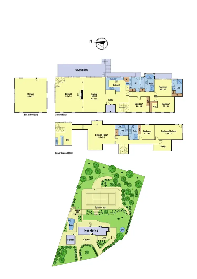 Floorplan of Homely house listing, 12 View Road, Lower Plenty VIC 3093
