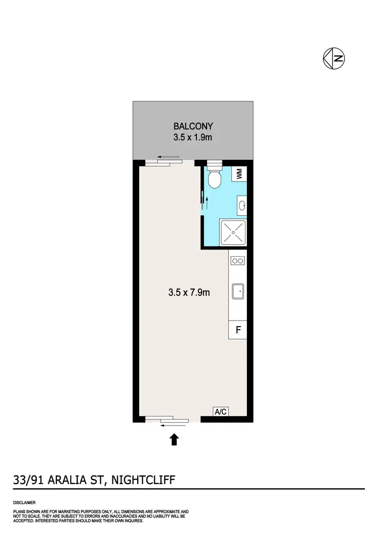 Floorplan of Homely unit listing, 33/91 Aralia Street, Rapid Creek NT 810