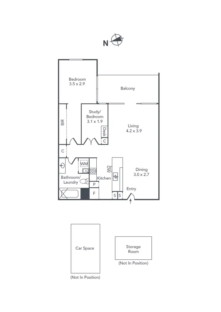 Floorplan of Homely apartment listing, 104/34 Warleigh Grove, Brighton VIC 3186