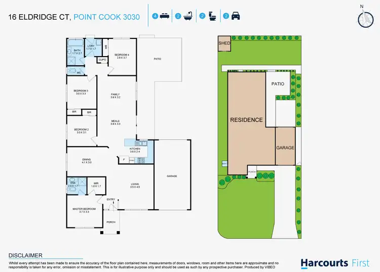 Floorplan of Homely house listing, 16 Eldridge Court, Point Cook VIC 3030