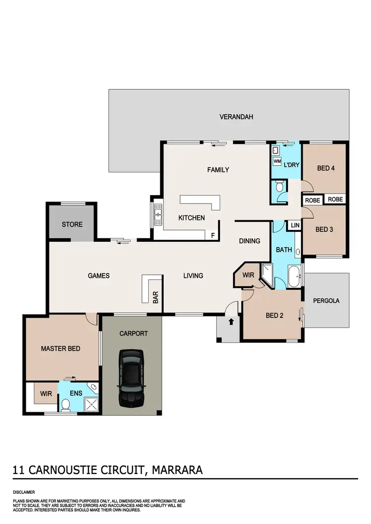 Floorplan of Homely house listing, 11 Carnoustie Circuit, Marrara NT 812