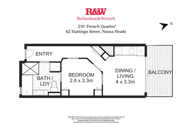 Floorplan of Homely apartment listing, 210/62 Hastings Street, Noosa Heads QLD 4567
