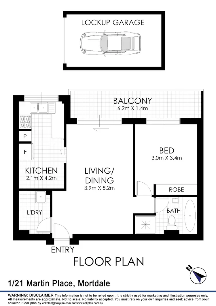 Floorplan of Homely apartment listing, 1/21-23 Martin Place, Mortdale NSW 2223
