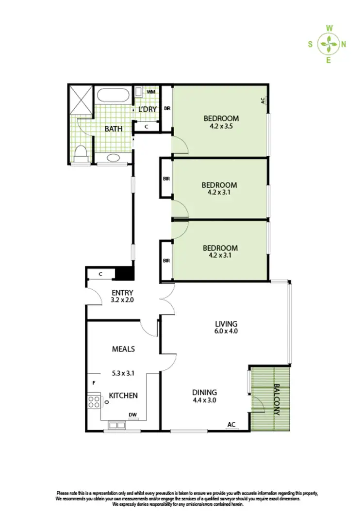 Floorplan of Homely unit listing, 6/43 Pental Road, Caulfield North VIC 3161