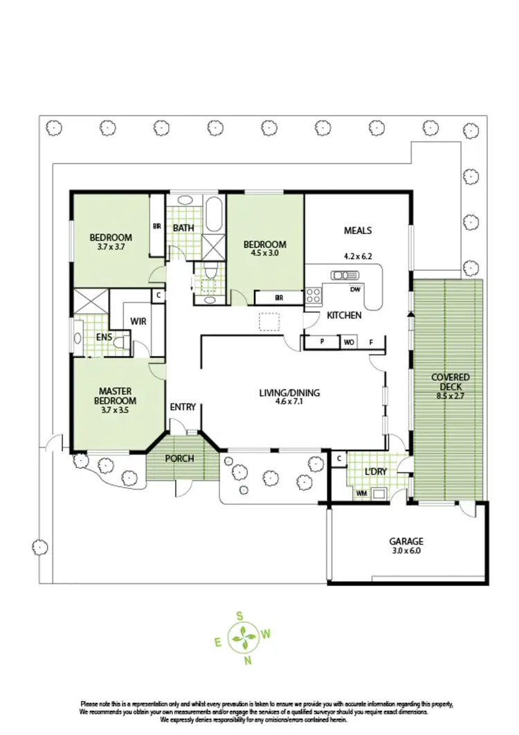 Floorplan of Homely villa listing, 2/245 Alma Road, St Kilda East VIC 3183