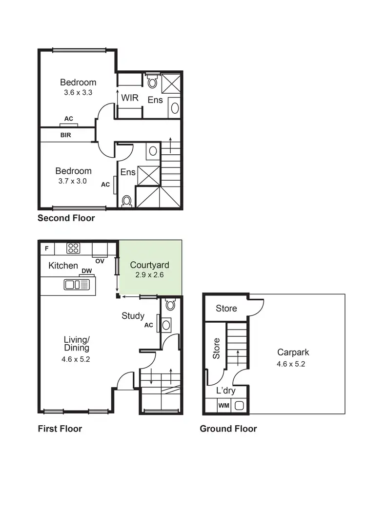 Floorplan of Homely townhouse listing, 5/506 Neerim Road, Murrumbeena VIC 3163