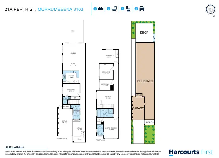 Floorplan of Homely townhouse listing, 21A Perth Street, Murrumbeena VIC 3163