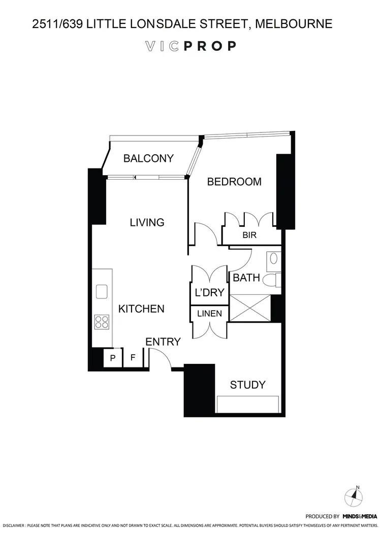 Floorplan of Homely apartment listing, 2511/639 Little Lonsdale Street, Melbourne VIC 3000