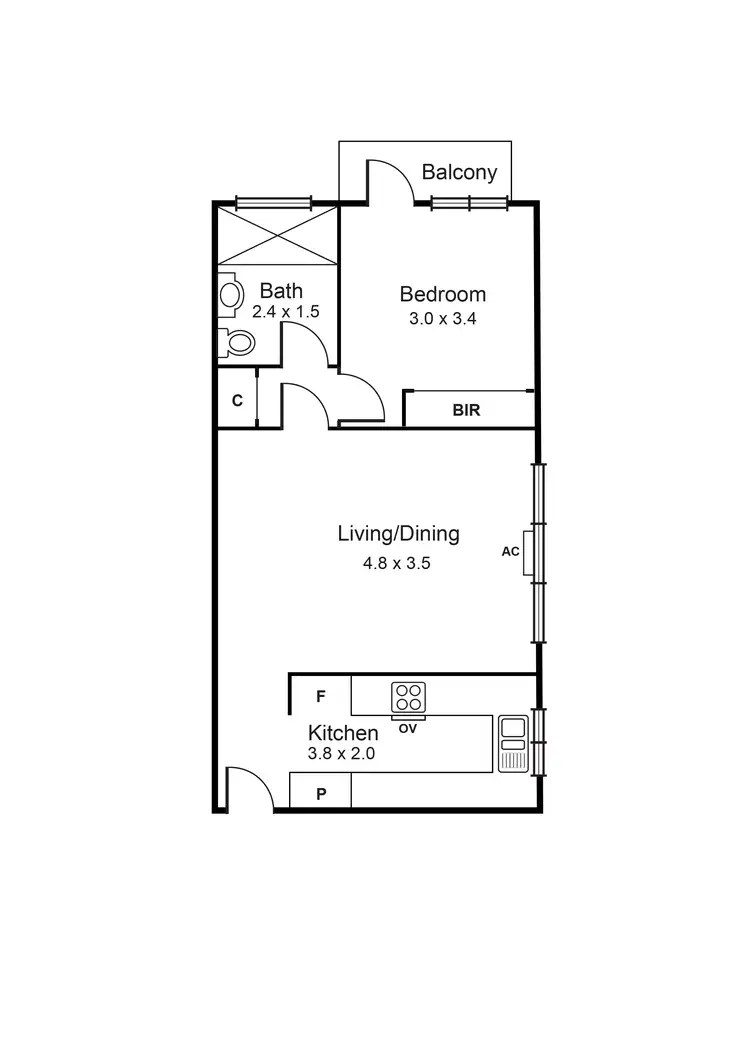 Floorplan of Homely apartment listing, 6/5 Gnarwyn Road, Carnegie VIC 3163