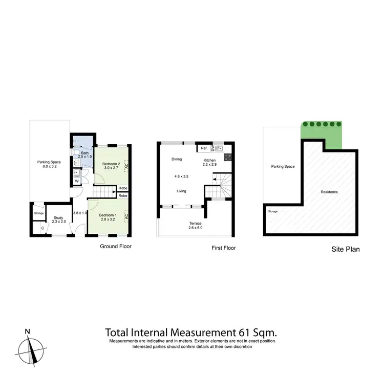 Floorplan of Homely townhouse listing, 5/14 Lae Street, West Footscray VIC 3012
