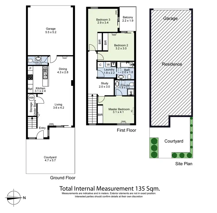 Floorplan of Homely townhouse listing, 1 Rimfire Walk, Maribyrnong VIC 3032