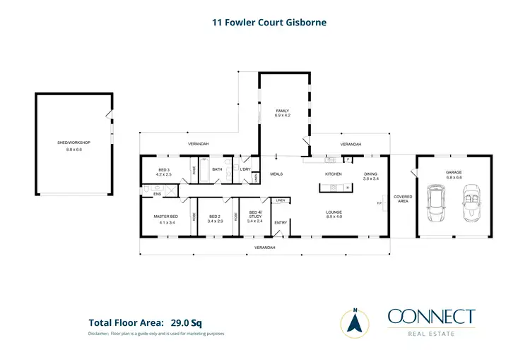 Floorplan of Homely house listing, 11 Fowler Court, Gisborne VIC 3437