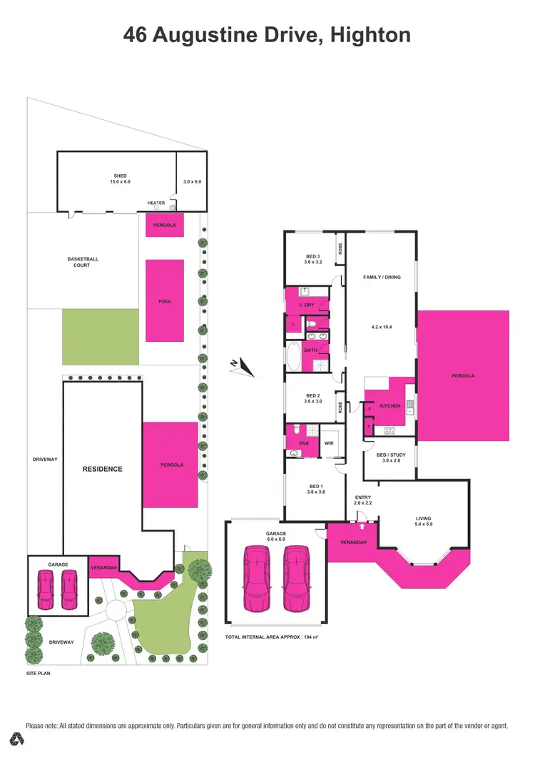 Floorplan of Homely house listing, 46 Augustine Drive, Highton VIC 3216