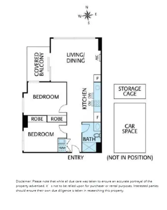 Floorplan of Homely apartment listing, 210/288 Albert Street, Brunswick VIC 3056
