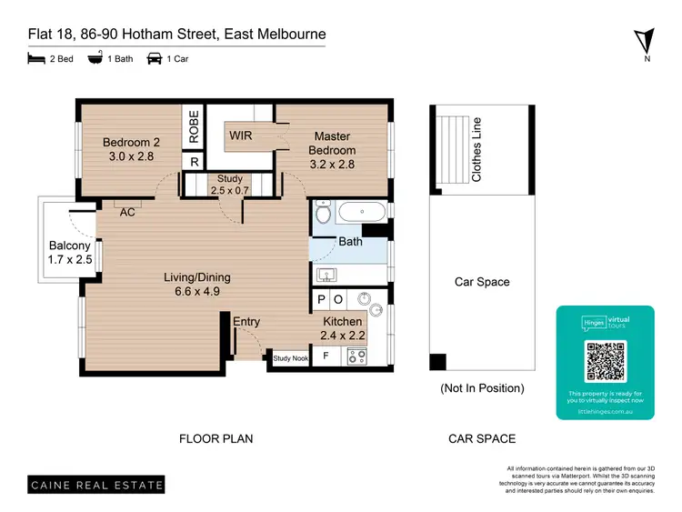 Floorplan of Homely apartment listing, 18/86-90 Hotham Street, East Melbourne VIC 3002