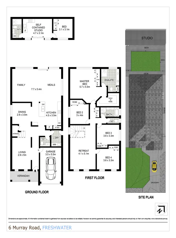Floorplan of Homely house listing, 6 Murray Road, Freshwater NSW 2096