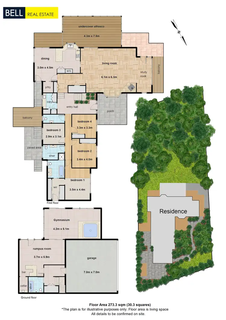 Floorplan of Homely house listing, 1 Belbrook Road, Upwey VIC 3158