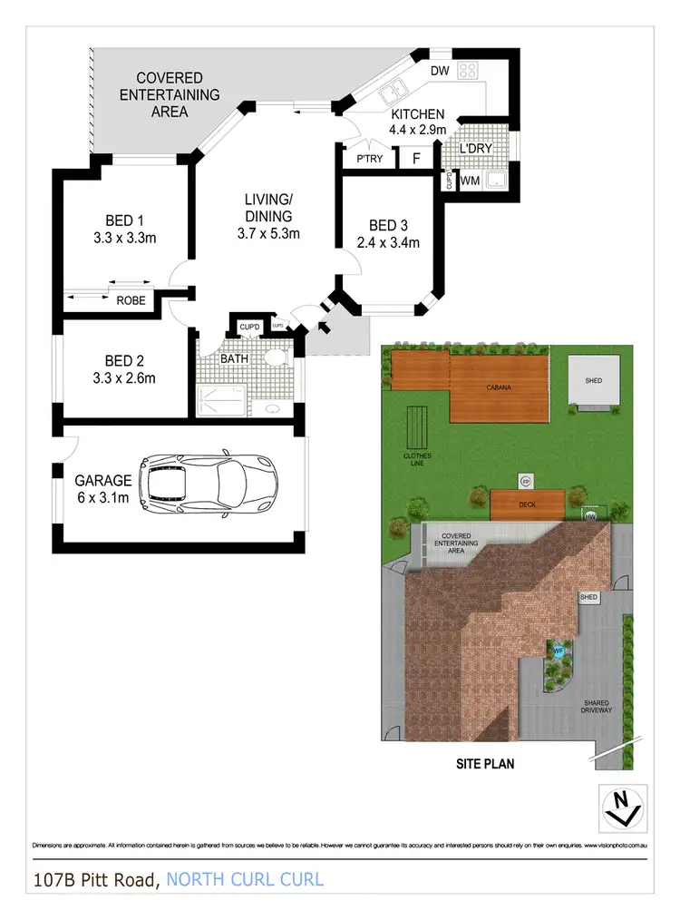 Floorplan of Homely house listing, 107b Pitt Road, North Curl Curl NSW 2099
