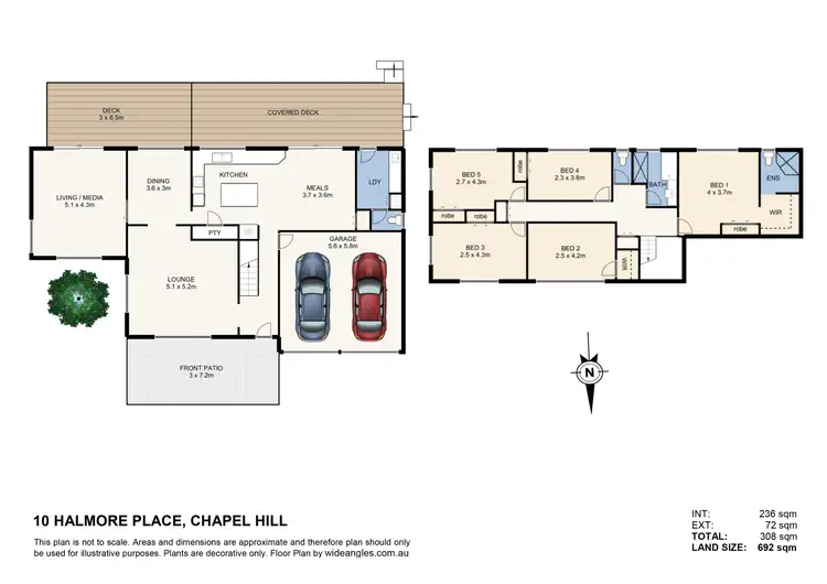 Floorplan of Homely house listing, 10 Halmore Place, Chapel Hill QLD 4069