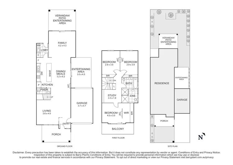 Floorplan of Homely townhouse listing, 23 Jenkins Street, Mordialloc VIC 3195