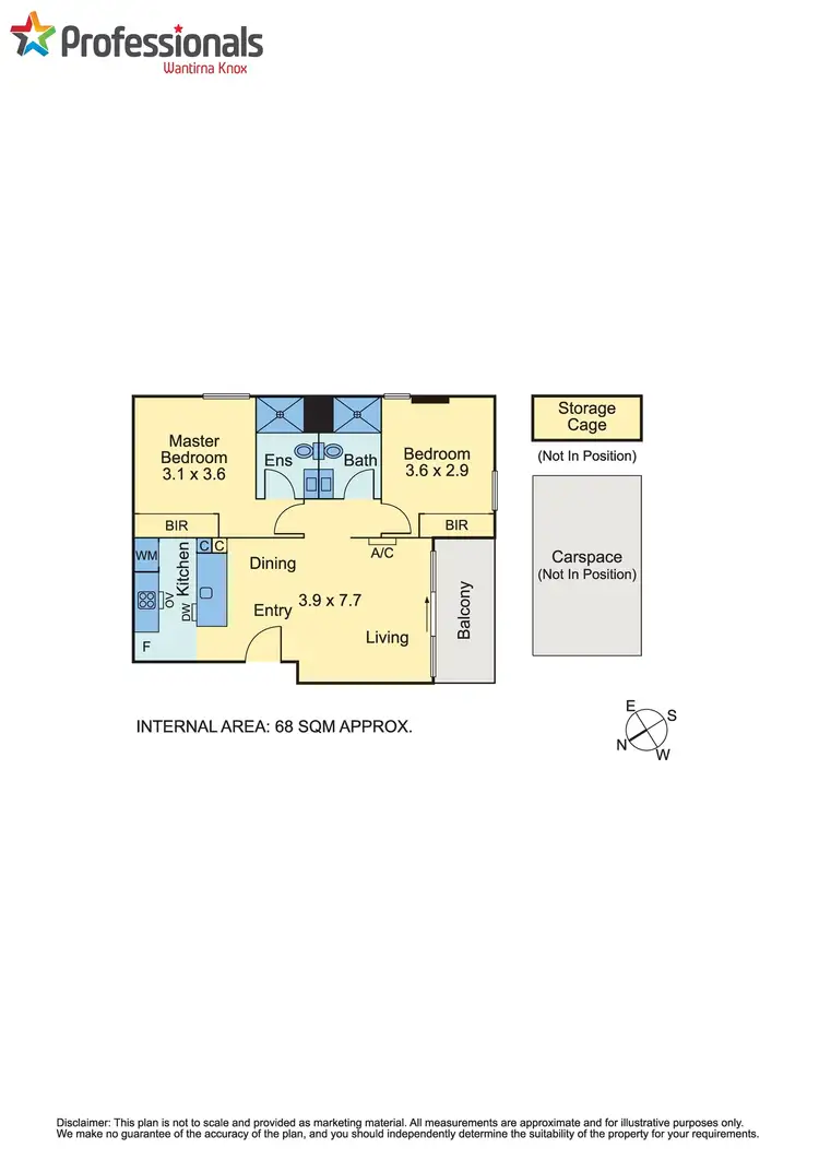 Floorplan of Homely apartment listing, 606A/400 Burwood Highway, Wantirna South VIC 3152