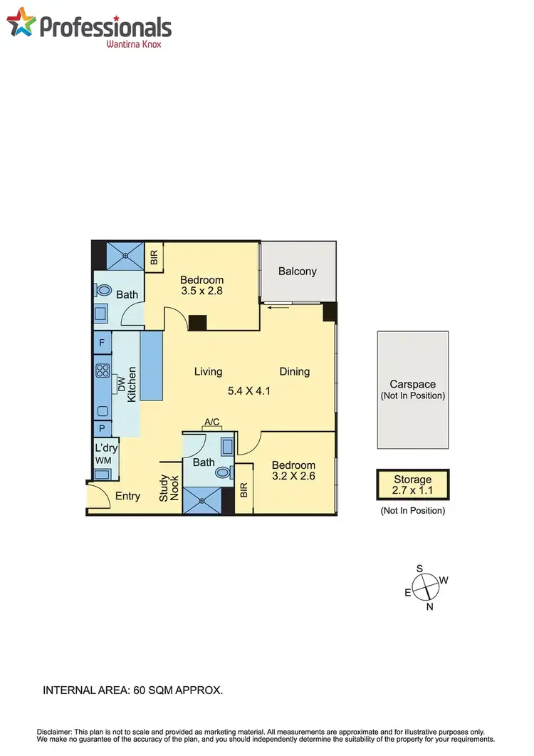 Floorplan of Homely apartment listing, 204/1 Lynne Avenue, Wantirna South VIC 3152