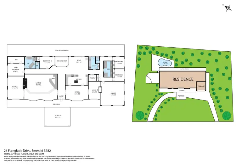 Floorplan of Homely house listing, 26 Fern Glade Drive, Emerald VIC 3782