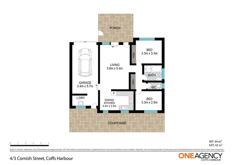 Floorplan of Homely villa listing, 4/3 Cornish Street, Coffs Harbour NSW 2450