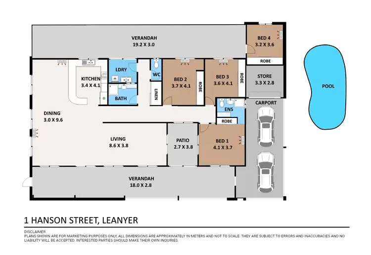 Floorplan of Homely house listing, 1 Hanson Street, Leanyer NT 812