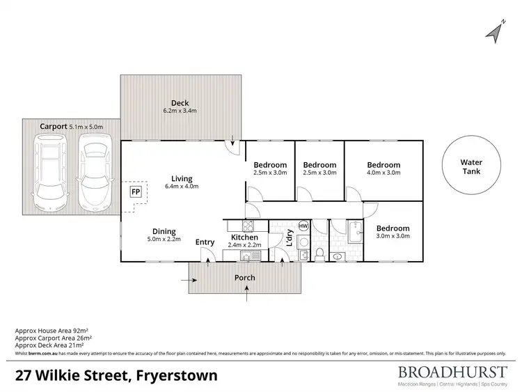 Floorplan of Homely house listing, 27 Wilkie Street, Fryerstown VIC 3451