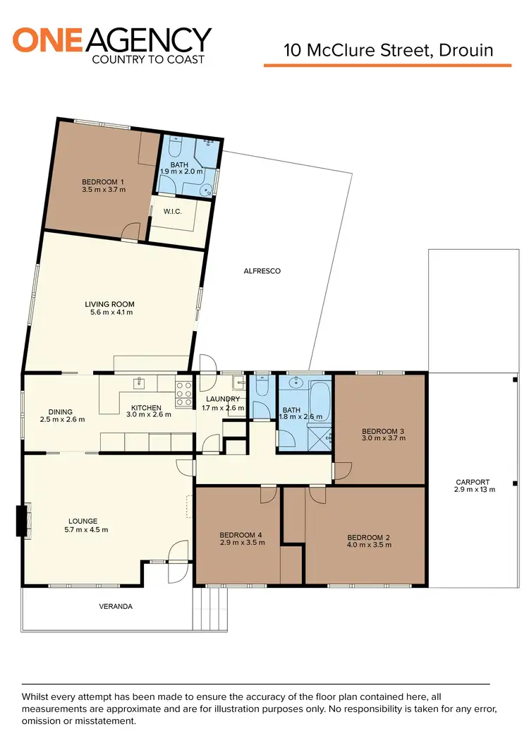Floorplan of Homely house listing, 10 Mcclure Street, Drouin VIC 3818