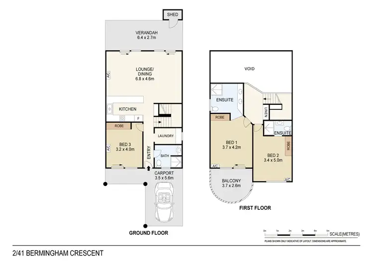 Floorplan of Homely townhouse listing, 2/41 Bermingham Crescent, Bayview NT 820