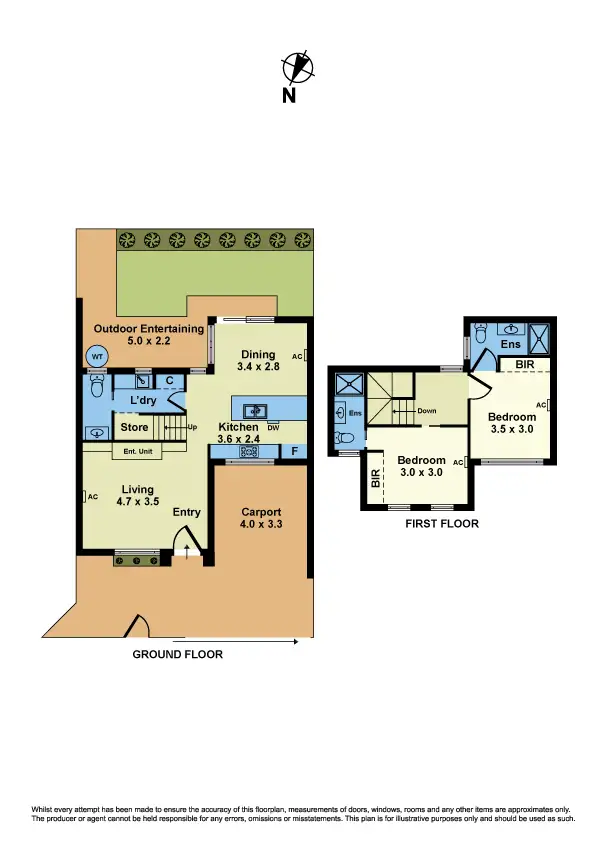 Floorplan of Homely townhouse listing, 1B Binns Street, Altona North VIC 3025