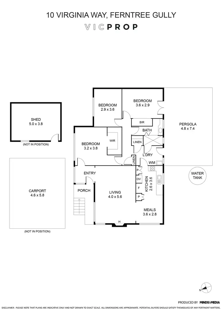 Floorplan of Homely house listing, 10 Virginia Way, Ferntree Gully VIC 3156
