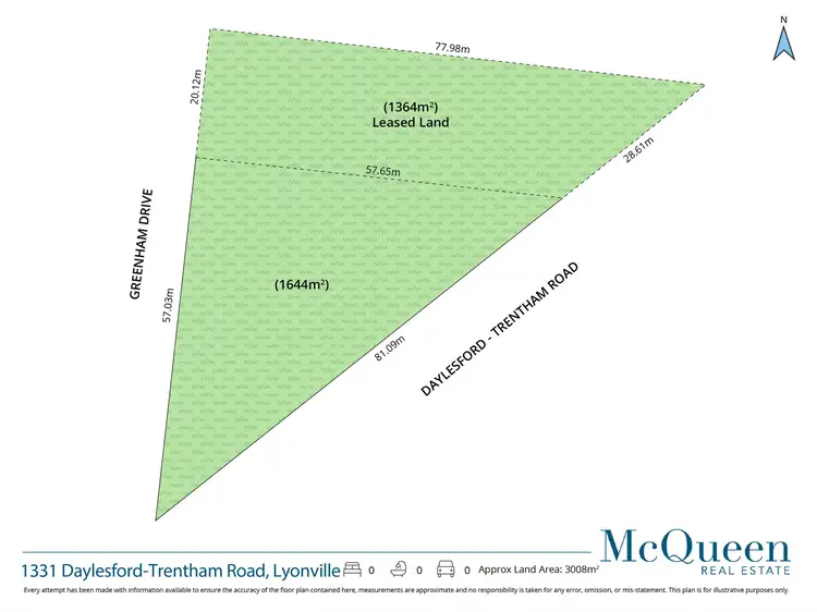 Floorplan of Homely house listing, 1331 Daylesford Trentham Road, Lyonville VIC 3461