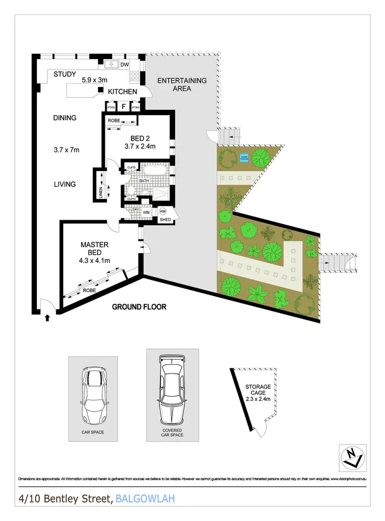 Floorplan of Homely apartment listing, 4/10 Bentley Street, Balgowlah NSW 2093