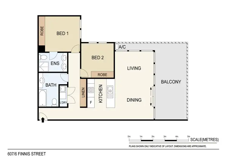 Floorplan of Homely unit listing, 607/6 Finniss Street, Darwin City NT 800