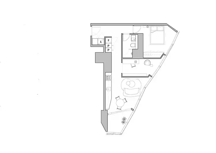 Floorplan of Homely apartment listing, 1202/639 Little Lonsdale Street, Melbourne VIC 3000