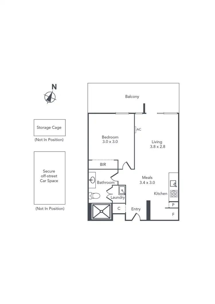 Floorplan of Homely apartment listing, 5204/185 Weston Street, Brunswick East VIC 3057