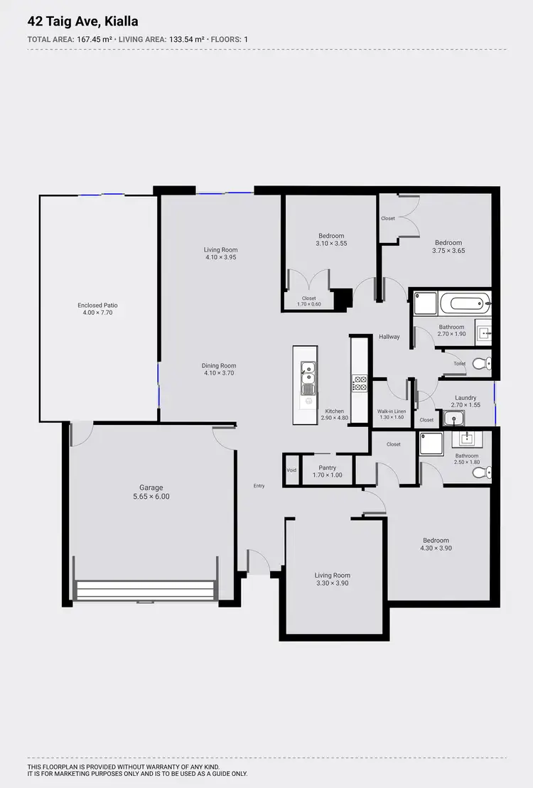 Floorplan of Homely house listing, 42 Taig Avenue, Kialla VIC 3631