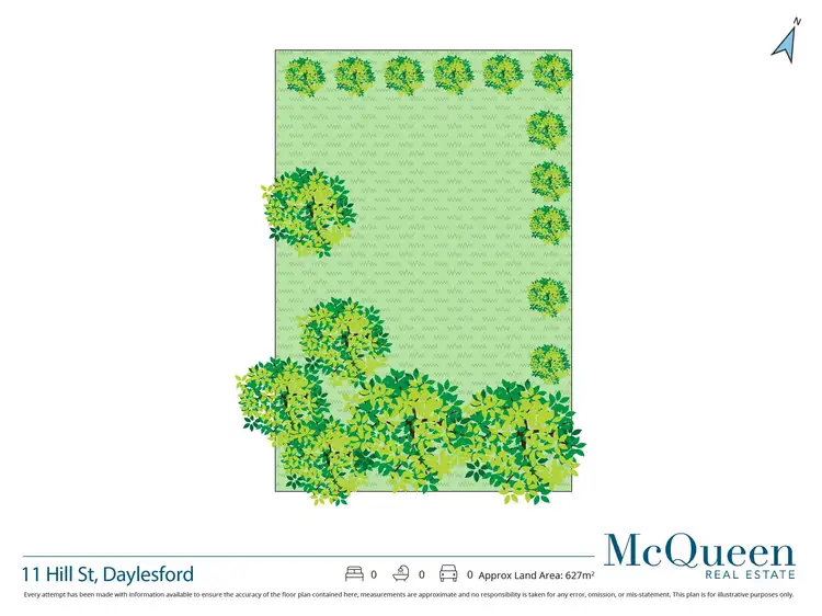 Floorplan of Homely land listing, 11 Hill Street, Daylesford VIC 3460