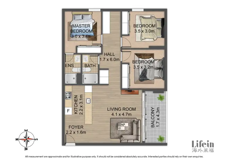 Floorplan of Homely apartment listing, 508/26 Lygon Street, Brunswick East VIC 3057