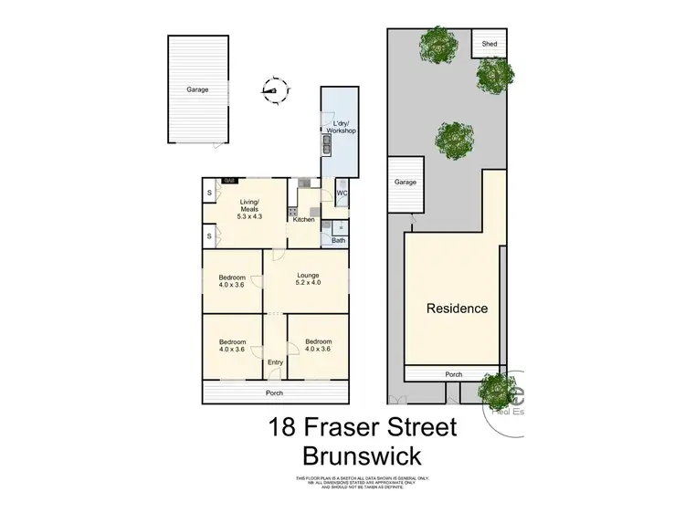Floorplan of Homely house listing, 18 Fraser Street, Brunswick VIC 3056