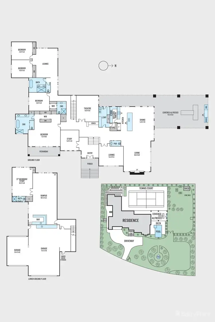Floorplan of Homely house listing, 5 Park Avenue, Plenty VIC 3090