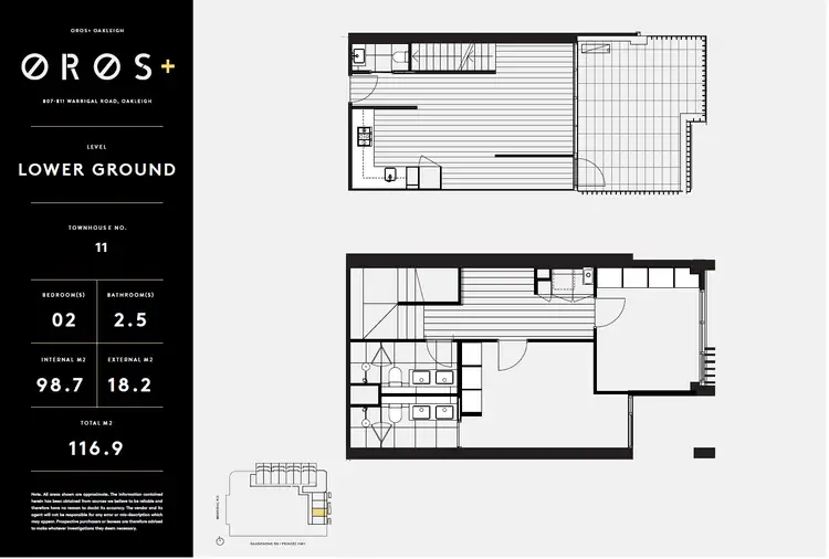 Floorplan of Homely townhouse listing, 12/2 Dalgety Street, Oakleigh VIC 3166