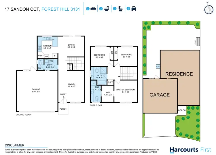 Floorplan of Homely townhouse listing, 17 Sandon Circuit, Forest Hill VIC 3131