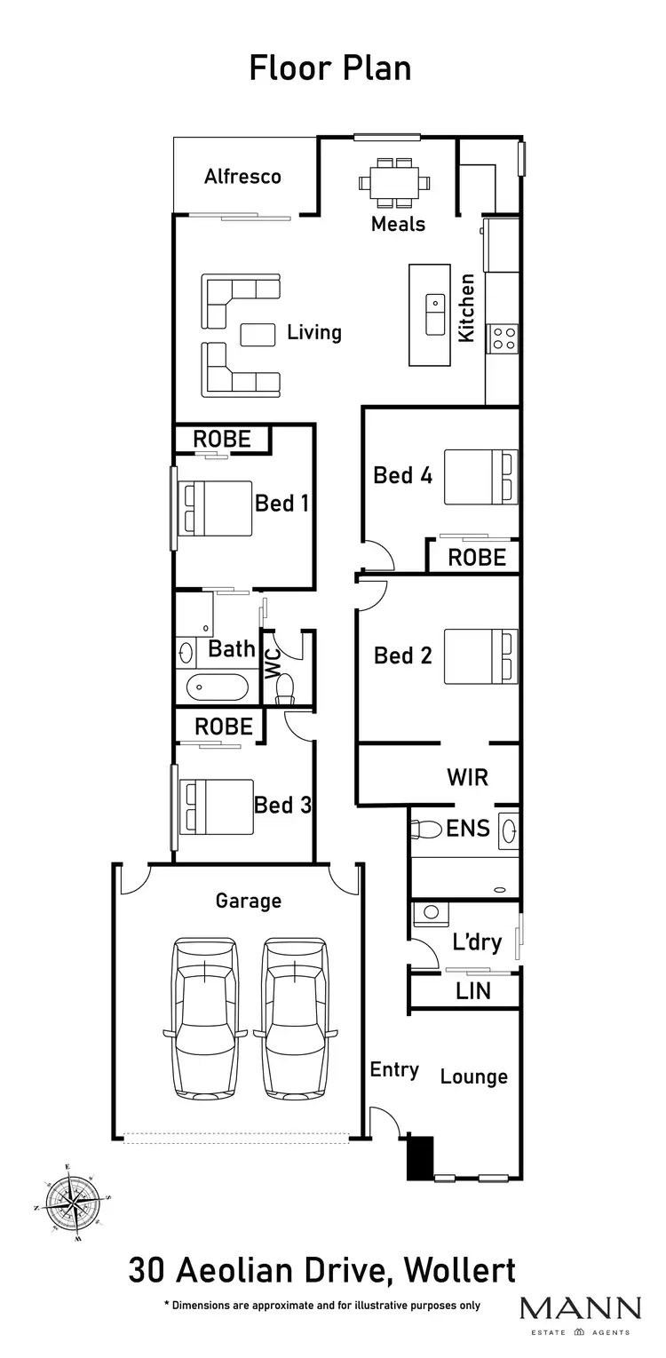 Floorplan of Homely house listing, 30 Aeolian Drive, Wollert VIC 3750